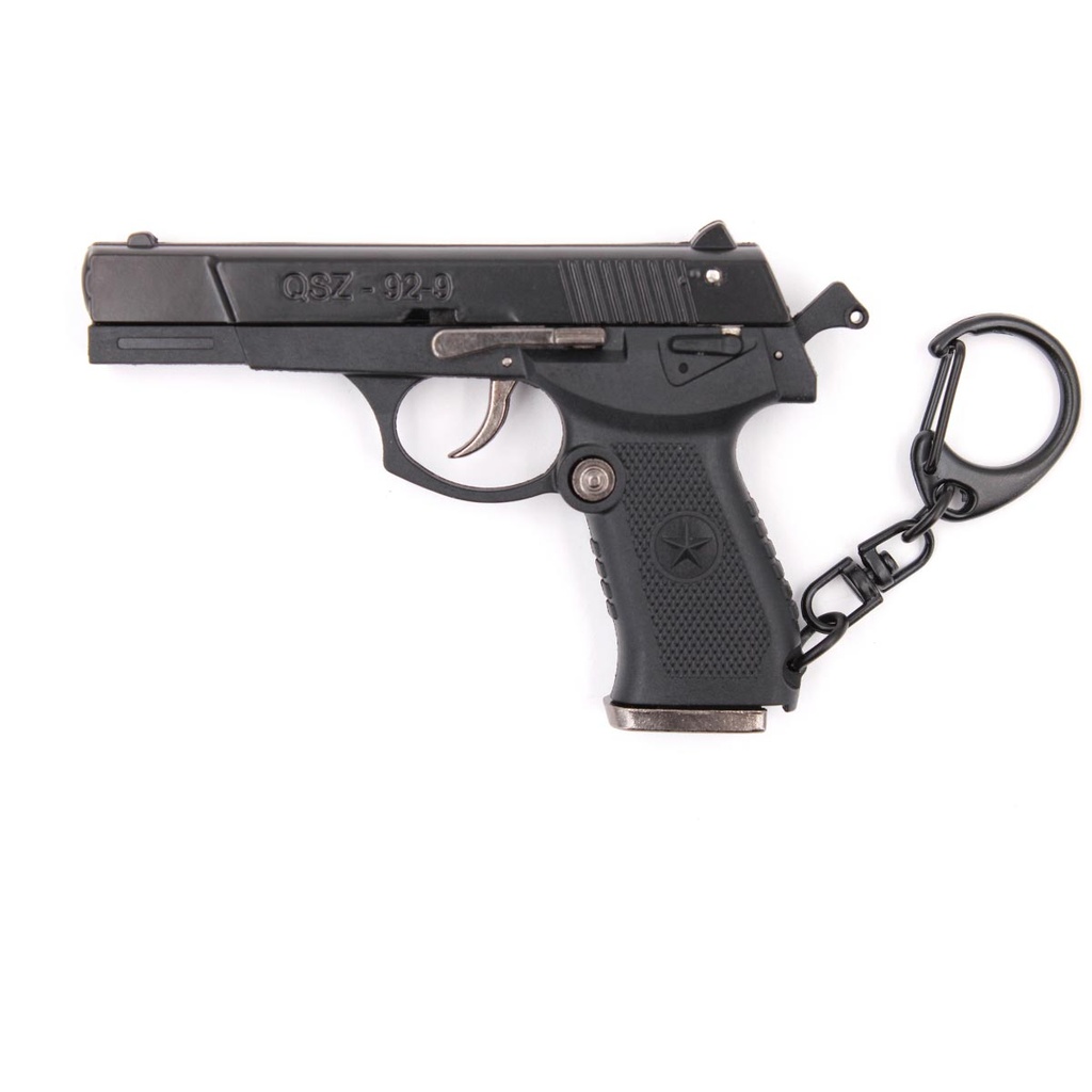LLAVERO PISTOLA QSZ-92 7 CM NEGRO