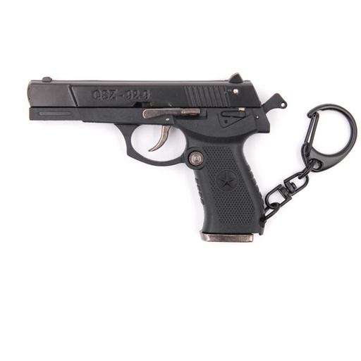 [BH-1566] LLAVERO PISTOLA QSZ-92 7 CM NEGRO
