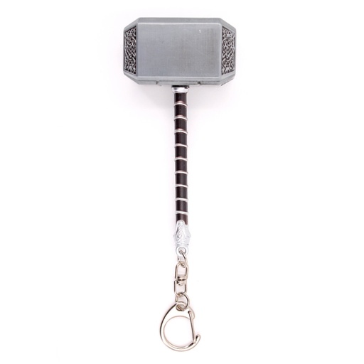 [BH-1557] LLAVERO MARTILLO 1557 THR 10 CM PLATA-NEGRO