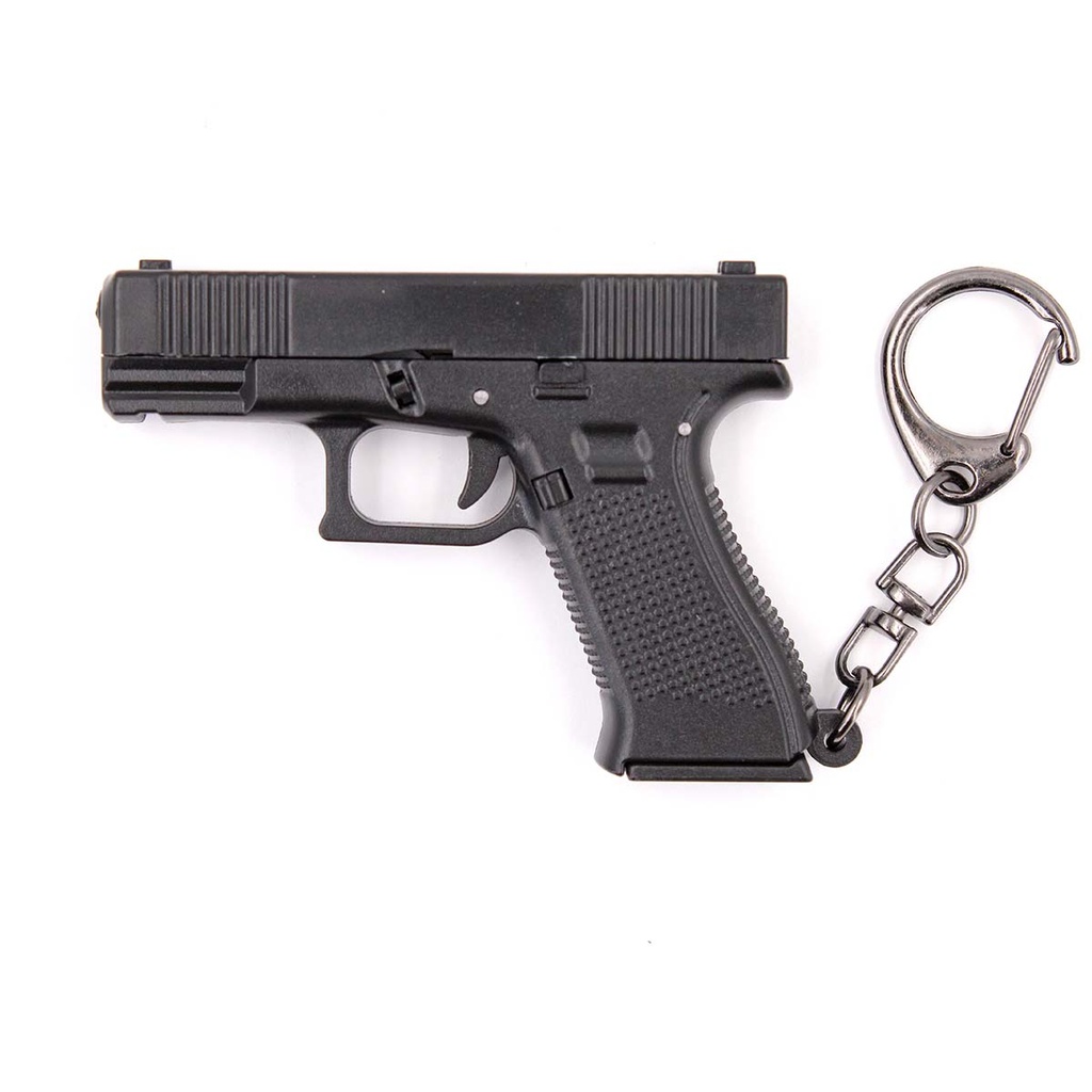 LLAVERO PISTOLA G19 6,5 CM NEGRO