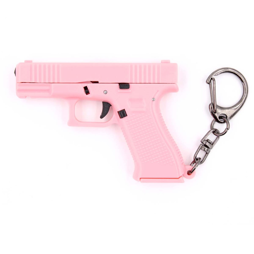 LLAVERO BH PISTOLA G19 6,5CM ROSA