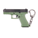LLAVERO PISTOLA G19 6,5 CM VERDE-NEGRO