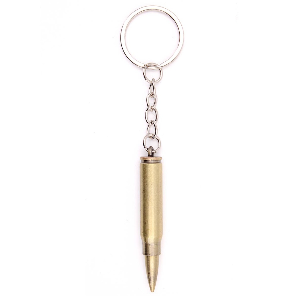 LLAVERO BALA 5,6 CM DORADO