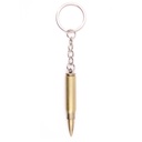 LLAVERO BALA 5,6 CM DORADO
