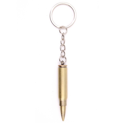 [BH-1592] LLAVERO BALA 5,6 CM DORADO