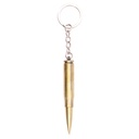 LLAVERO BALA 7,6 CM DORADO