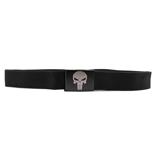 [IW-2113-PU] CINTURON IMMORTAL HEBILLA PUNISHER NEGRO