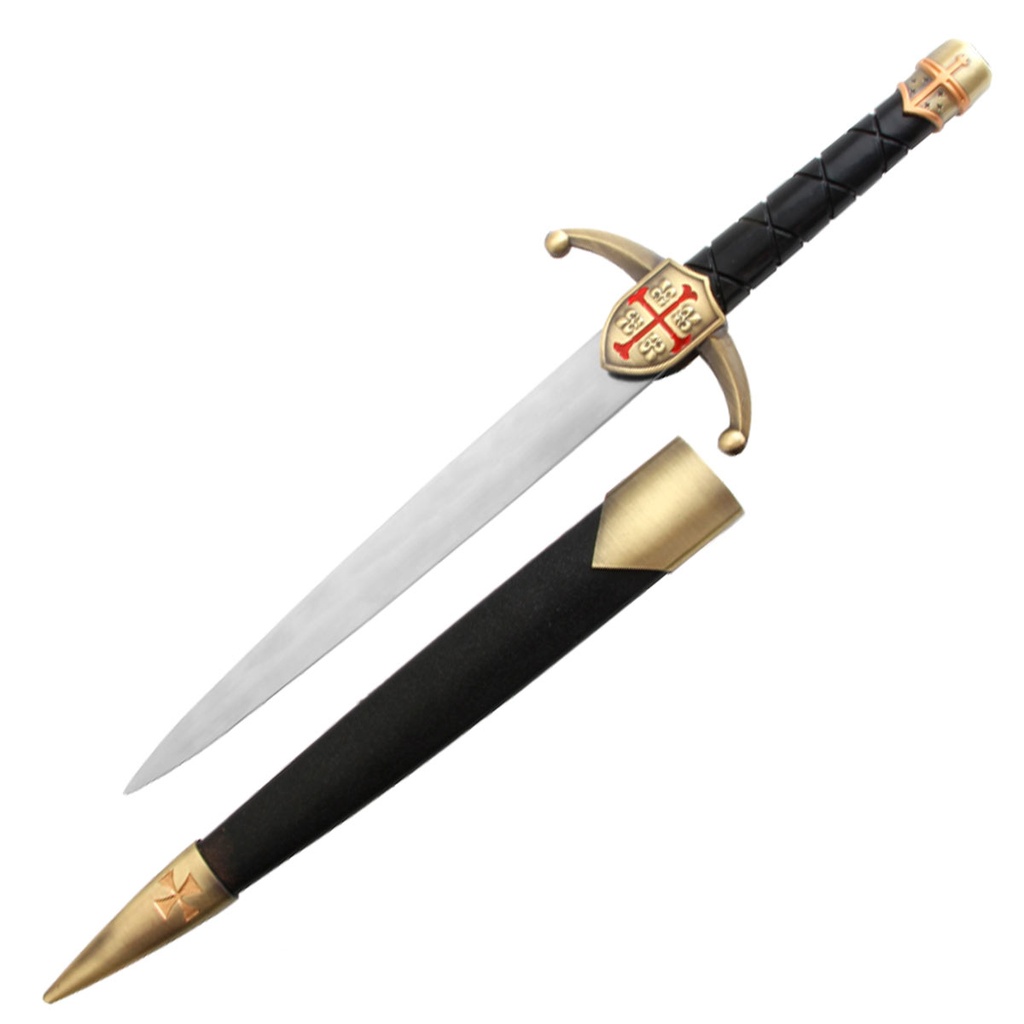 DAGA BH 7013 TEMPLAR 40CM ACERO NEGRA-DORADA