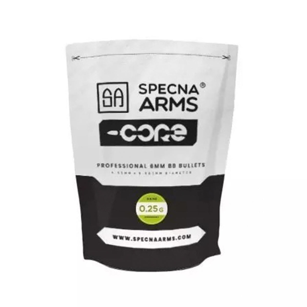 BOLAS SPECNA ARMS CORE BIO 0.25G 0.5KG BLANCA
