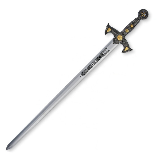 [BH-6021] ESPADA 6021 TEMPLAR 120CM ACERO PLATA