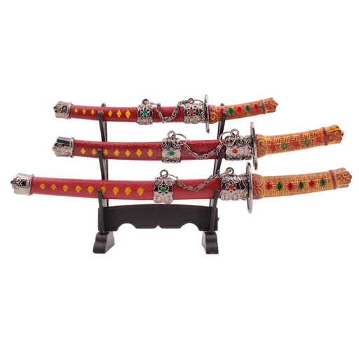 [BH-1414] KATANA BH MINI 1414 ORN 3PCS MARRON