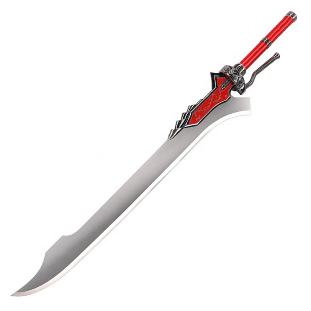 ESPADA 6052 DMC 126CM ACERO PLATA-ROJA