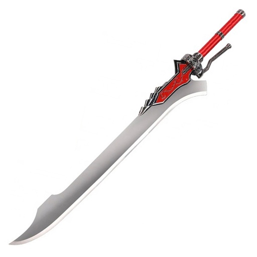 [BH-6052] ESPADA 6052 DMC 126CM ACERO PLATA-ROJA
