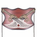 ESPADA 6054 2PCS GOW 54CM PLATA-DORADA