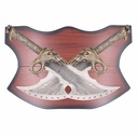 ESPADA 6054 2PCS GOW 54CM PLATA-DORADA