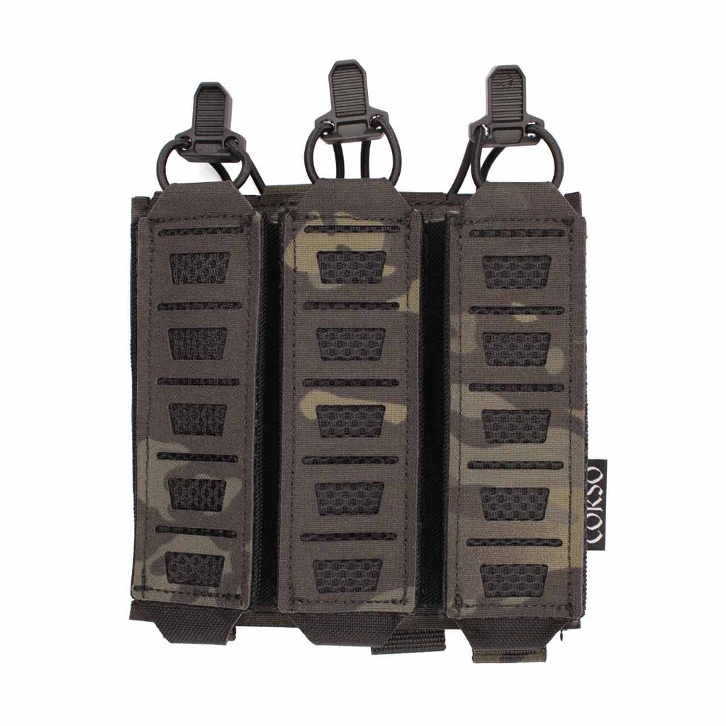 POUCH CORSO CARGADOR MP5/MP7 TRIPLE DAGGER LASER MULTICAM BLACK