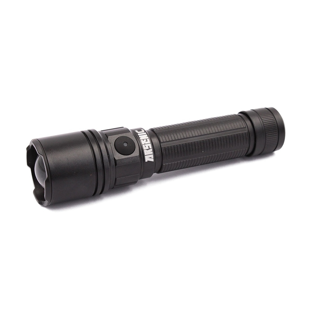 LINTERNA ARSENIC MOD 3 RECARGABLE C/FUNDA NEGRA
