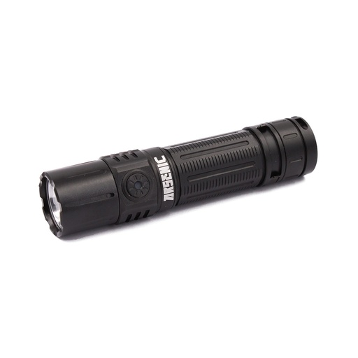 [ARS-25020-BK] LINTERNA ARSENIC MOD 2 RECARGABLE C/FUNDA NEGRA