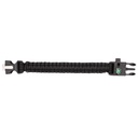 PULSERA PARACORD IMMORTAL CON PEDERNAL Y BRUJULA NEGRA