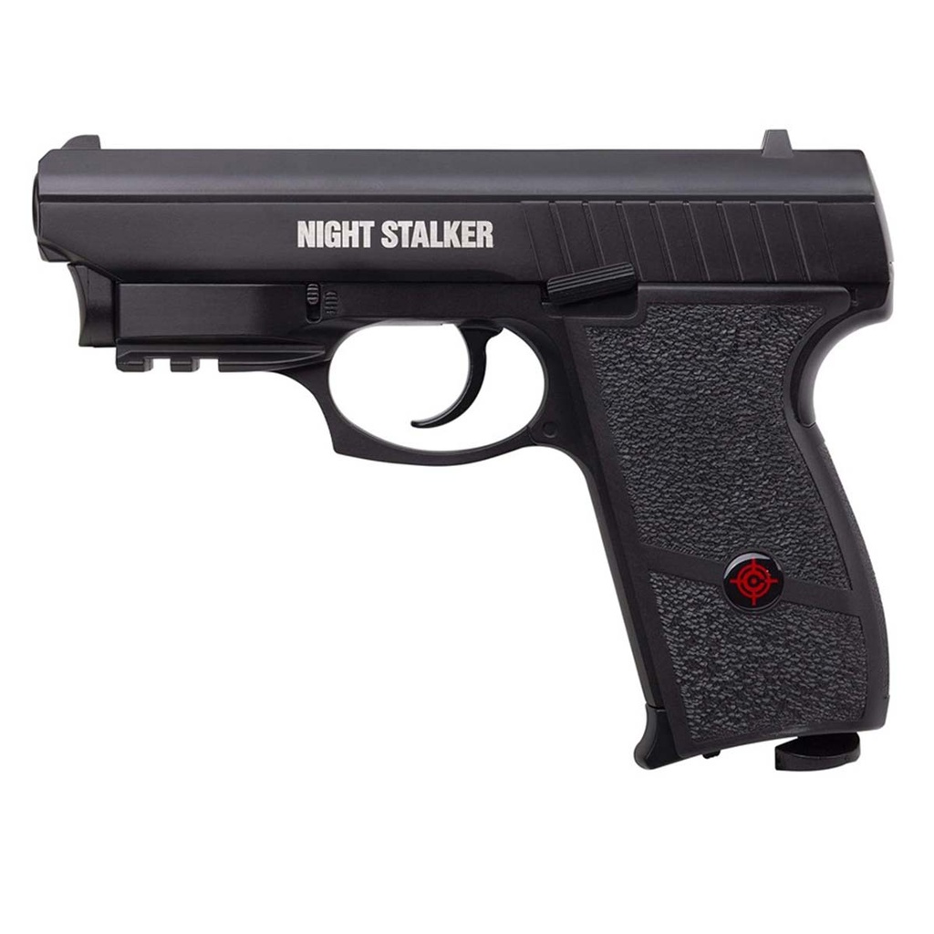 PISTOLA CROSMAN NIGHT STALKER CO2 CON LASER  4.5 NEGRA