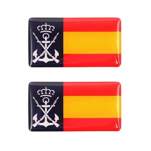 [IW-32125-BL] PEGATINA IMMORTAL 3D 2PCS INFANTERIA MARINA