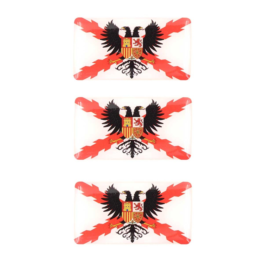 PEGATINA IMMORTAL 3D 3PCS BORGOÑA AGUILA