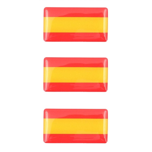 [IW-32120-SP] PEGATINA IMMORTAL 3D 3PCS BANDERA ESPAÑA