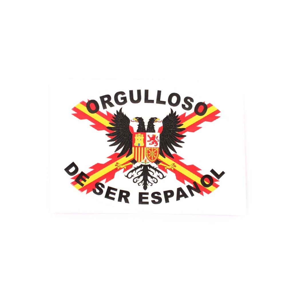 PEGATINA IMMORTAL 2D BORGOÑA ORGULLOSO DE SER ESPAÑOL