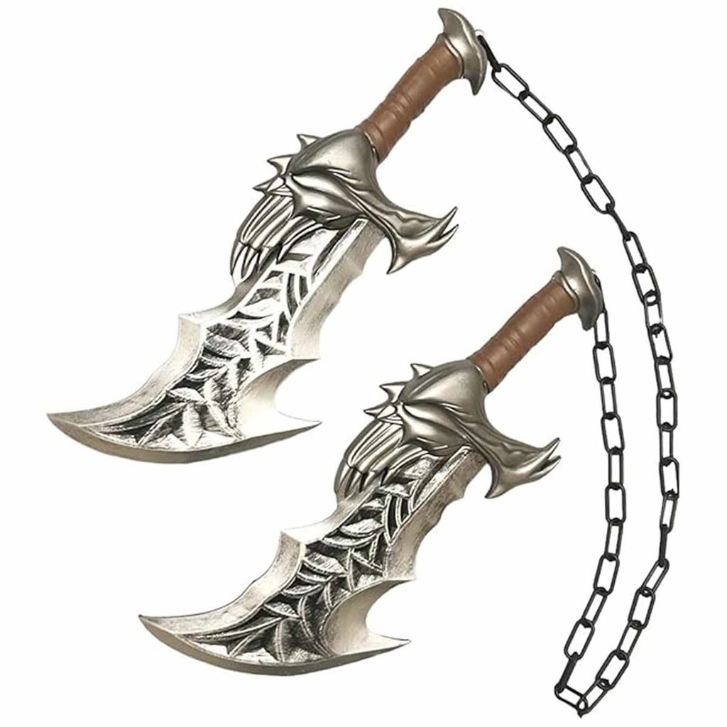 ESPADA EVA BH PU 428 GOW 2PCS 45CM PLATA-MARRON