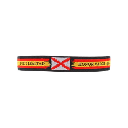 [IW-70515-BK] PULSERA IMMORTAL BORGOÑA CINTA NEGRA