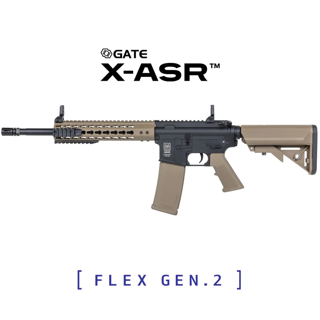 FUSIL SPECNA ARMS SA-F02 FLEX GEN.2 X-ASR NEGRO-TAN