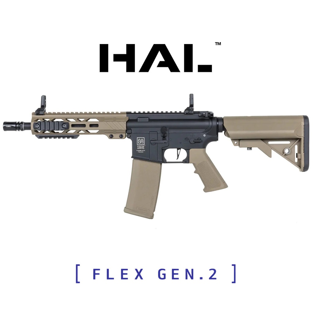 FUSIL SPECNA ARMS SA-F08 FLEX GEN.2 HAL NEGRO-TAN