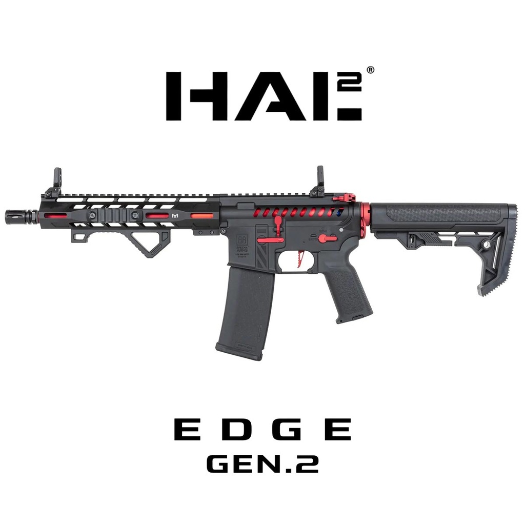 FUSIL SPECNA ARMS SA-E39-L EDGE HAL2 GEN.2 NEGRO-ROJO
