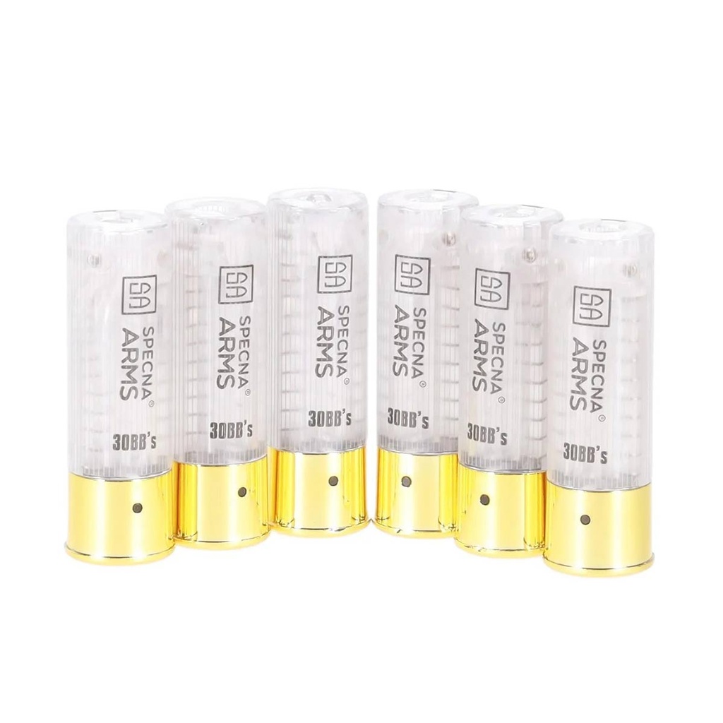 CARTUCHOS ESCOPETA SPECNA ARMS VAPOR 6PCS BLANCO