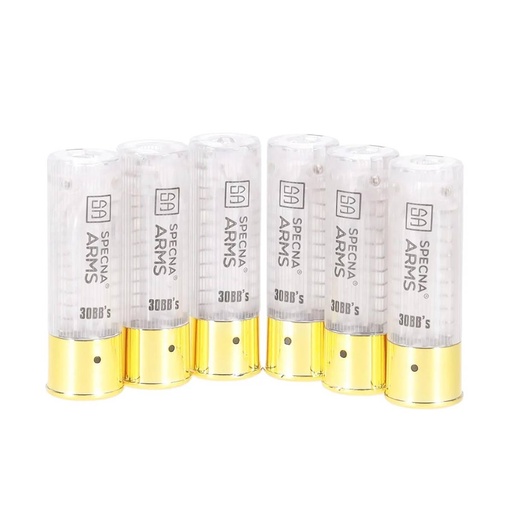 [SPE-05-047918-00] CARTUCHOS ESCOPETA SPECNA ARMS VAPOR 6PCS BLANCO