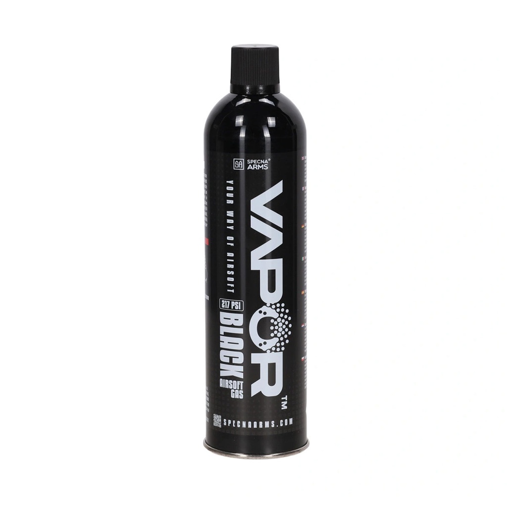 BOTELLA GAS SPECNA ARMS VAPOR 600ML NEGRO
