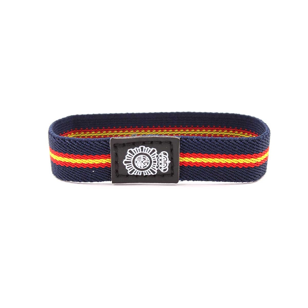 PULSERA IMMORTAL ELASTICA POLICIA NACIONAL AZUL