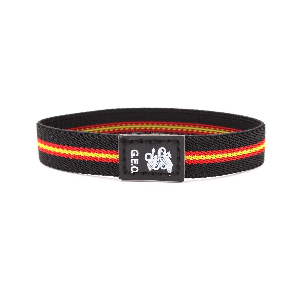 PULSERA IMMORTAL ELASTICA GEO NEGRA