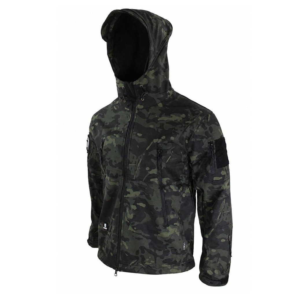 CHAQUETA CORSO BONNY SOFTSHELL MULTICAM BLACK