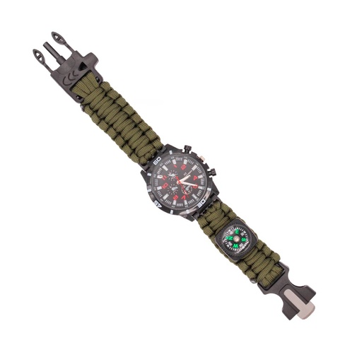 [IW-0501-OD] RELOJ PARACORD IMMORTAL VERDE
