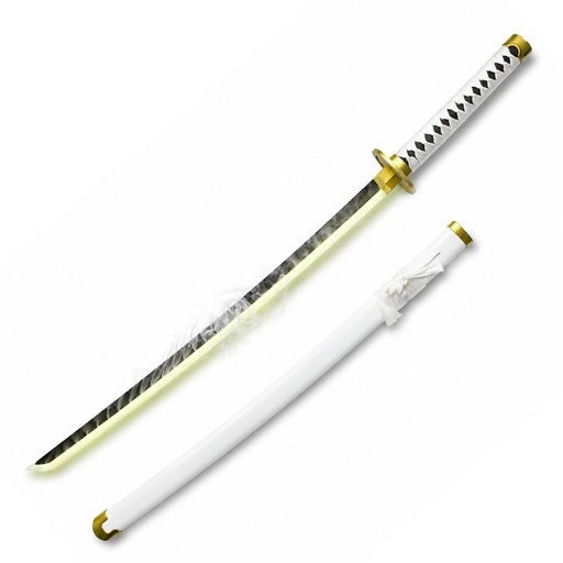 [BH-3128] KATANA BH MADERA LED HUMO 3128 OPC 103CM BLANCA