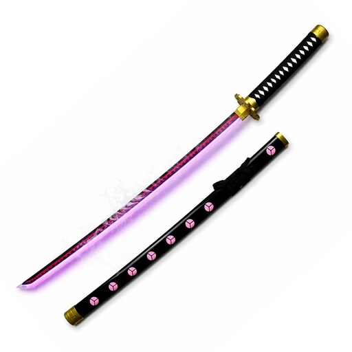 [BH-3129] KATANA BH MADERA LED HUMO 3129 OPC 103CM NEGRA