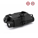 LINTERNA TACTICA ARSENIC ANPEQ LASER ROJO NEGRA