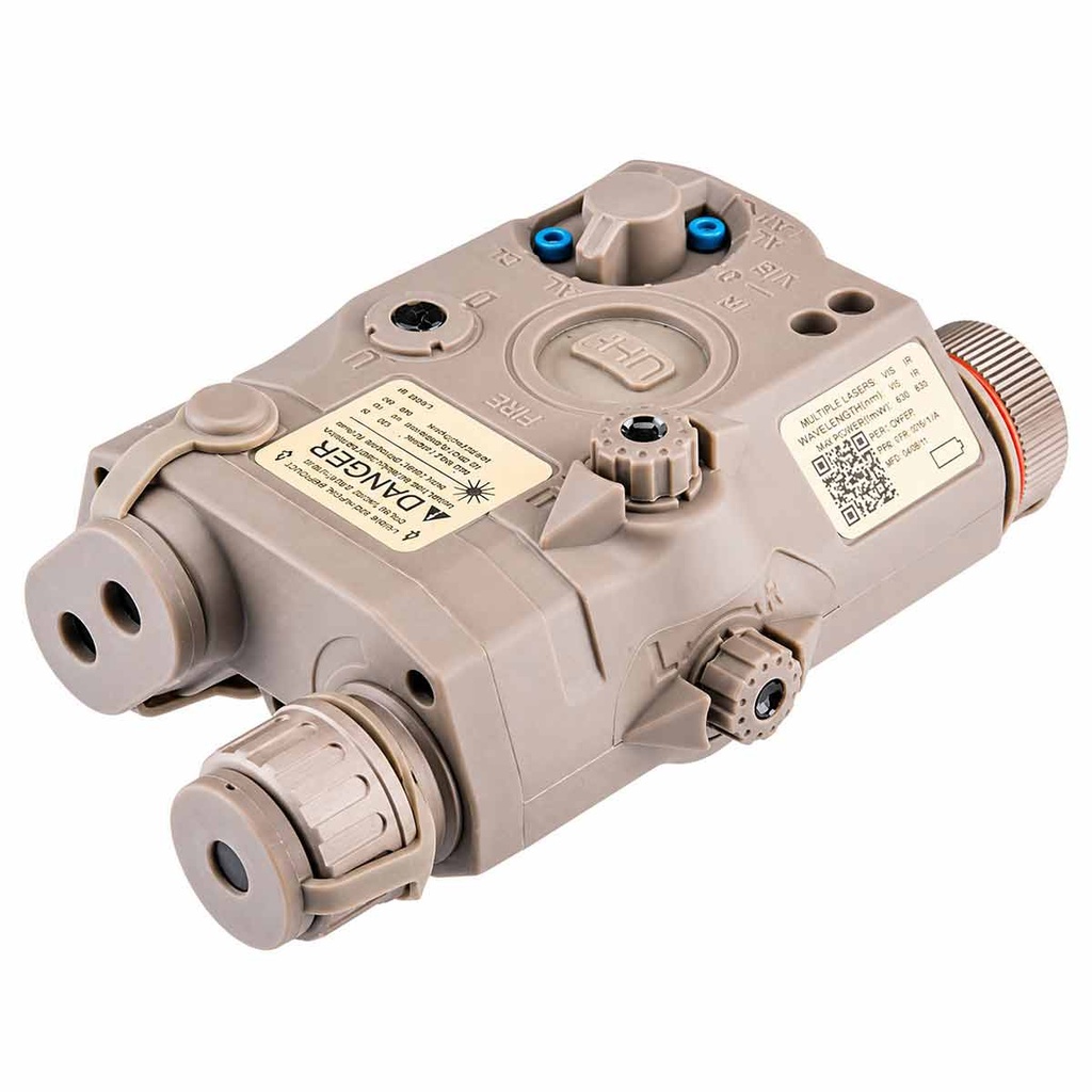 LINTERNA TACTICA ARSENIC ANPEQ LASER ROJO TAN