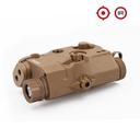 LINTERNA TACTICA ARSENIC ANPEQ LASER ROJO TAN