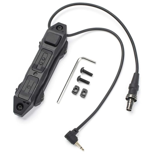 [ARS-32121-BK] PULSADOR ARSENIC AS7004 PARA LINTERNA Y ANPEQ 2 FUNCIONES SF ML & 2.5MM NEGRO