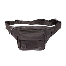 [GL5036] RIÑONERA ZH NYLON ANILLA NEGRA