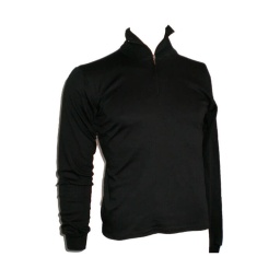 CAMISETA CREMALLERA M/LARGA NEGRA