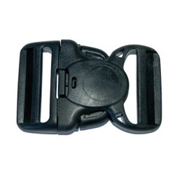 [300687/34983] HEBILLA PVC SEGURIDAD REDONDA 5CM NEGRA