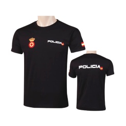 CAMISETA POLICIA NACIONAL DIANA NEGRA